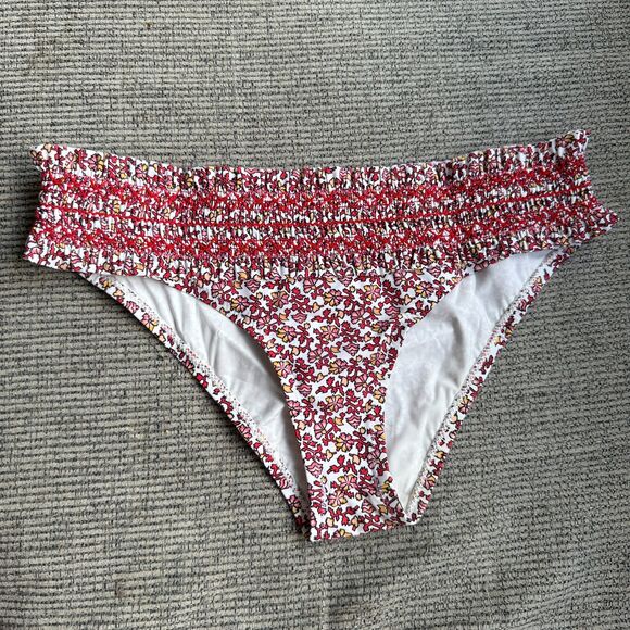 Tory Burch Costa Bikini Bottoms Wild Pansy Size XS - Picture 2 of 10